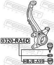 Fits FEBEST HBJB-A99 SPHERICAL BOTTOM LEVER SUPPORT COVER HONDA ACCOR ?UK Stock?