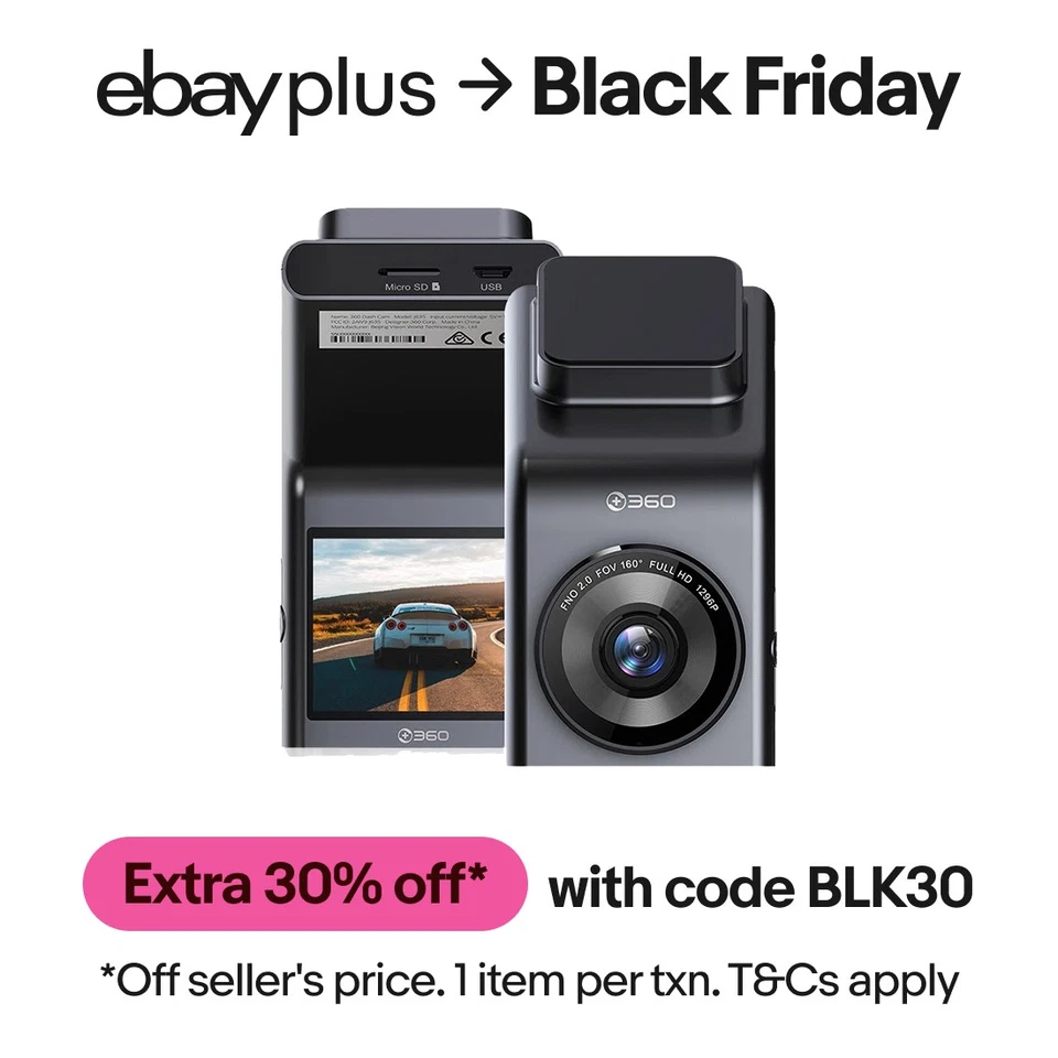 360 Dash Cam G300H - 1080P Full HD Car Camera Video