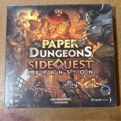 Paper Dungeons Side Quest Expansion Board Game New Sealed Free Shipping