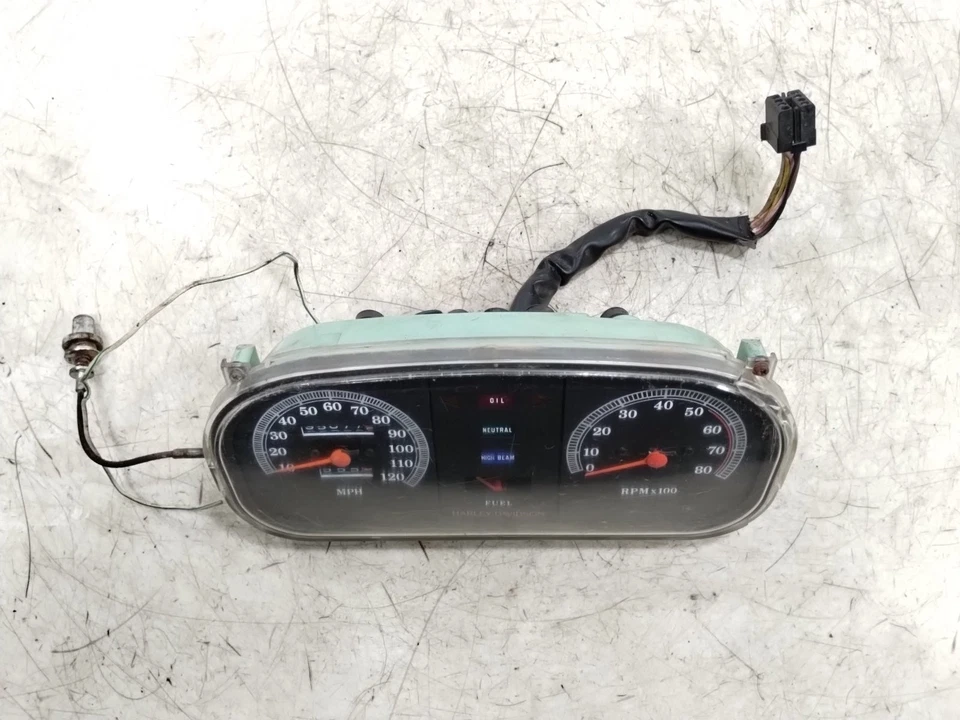 Harley FLTC Tour Glide 1985 velocímetro clásico velocímetro velocímetro medidor Foto 2 de 4