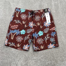 Hurley Phantom-Eco Classic Palm Beach Swim Board Shorts Men's Size 30 Maroon