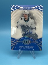 2021-22 Upper Deck Ultimate Collection Introductions Jasper Weatherby RC Auto