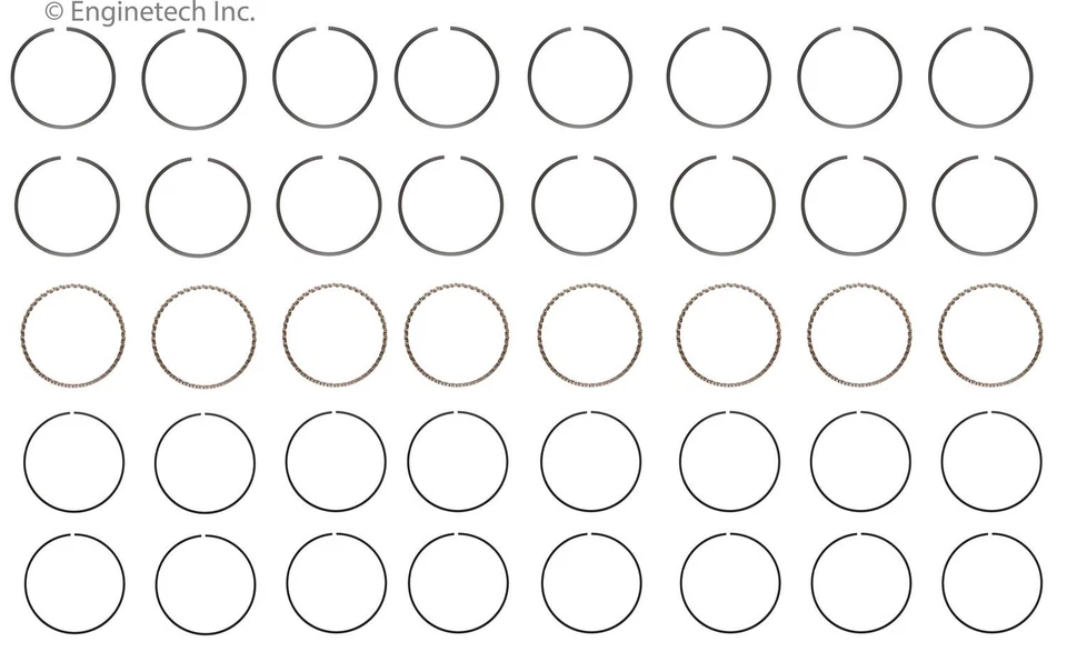 Kit de pistón para Select 67-84 Chrysler Dodge Plymouth Modelos K1516 (8) PSTD Foto 3 de 4