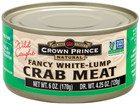 Natural Fancy White Lump Crab Meat 6 Ounce Cans Pack of 12