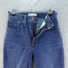 Madewell The Perfect Vintage Jean Womens Size 25 Raw Hem Denim