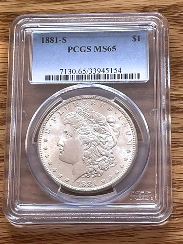 1881-S Morgan Silver Dollar PCGS MS65