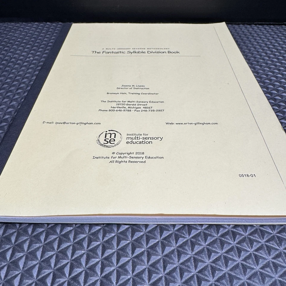 Fantastic Syllable Division Book IMSE Orton-Gillingham Reading 2018 Homeschool - Image 2 of 4