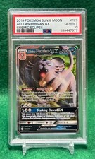 2019 Pokemon Sun & Moon Cosmic Eclipse Alolan Persian 129/236 GX PSA GEM MT 10