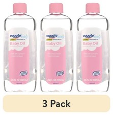 3 Pack Equate Baby Oil, 20 Fl Oz, Compare to Johnson'S Baby Oil