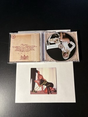 Sabrina Carpenter Signed Man's Best Friend CD & Insert In Hand