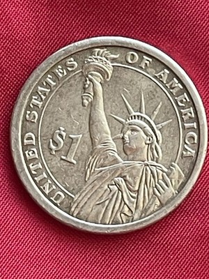 Lady Liberty Gold Tone James Madison $1 One Dollar Coin 1809-1817