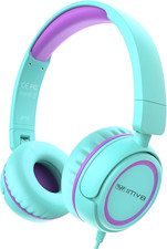 V1 Kids Headphones, 85Db Safe Volume for School, Toddler 2-12, Adjustable Foldab