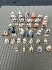 Star Wars LEGO Clone Trooper Minifigure Lot – 20 Torsos, 19 Helmets + Incomplete
