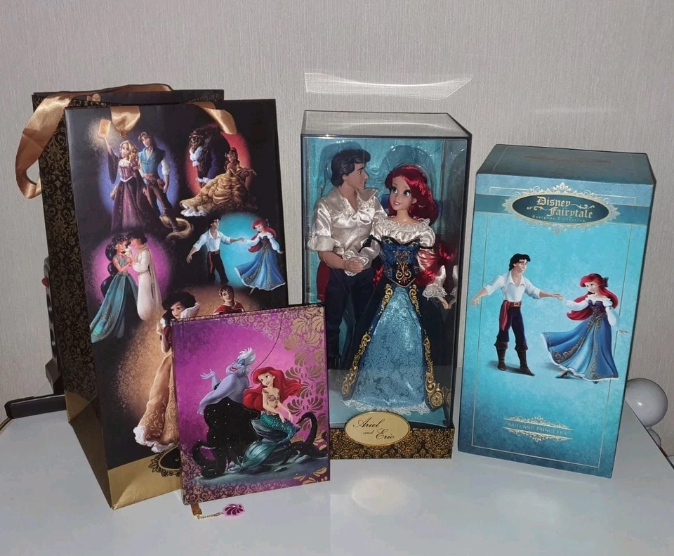 Disney Limitierter Puppen Set Fairytale Designer Collection Arielle und Eric  - Bild 2 von 4