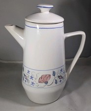Vintage Buchan Flower Portobello Stoneware  Scotland Coffee Pot With Lid 