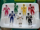 Vtg 1993 Bandai 8 Inch Power Ranger Toy Action Figure Lot Of  7