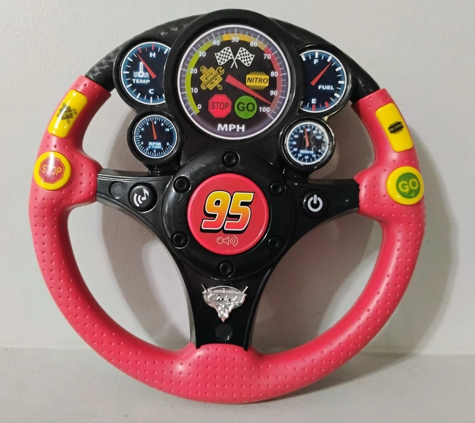 Disney Cars 3 Blitz McQueen Lenkrad Spielzeug FUNKTIONIERT