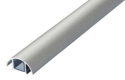 ALUNOVO Mini Design Aluminium Kabelkanal Edelstahl gebürstet von 20 cm - 196 cm - Bild 1 von 3