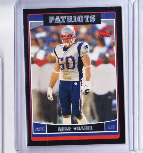 2006 Mike Vrabel Topps Black #/51 New England Patriots/Ohio State Buckeyes