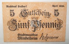N°644  BANKNOTE DEUTSCHLAND NOTGELD 1920