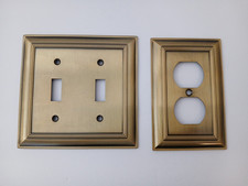 Brass Tone Outlet Switch Cover Plates Wall Hardware Vintage Style