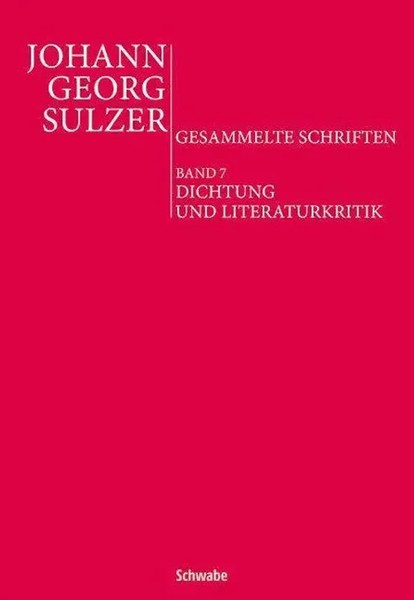Johann Georg Sulzer | Dichtung Und Literaturkritik | Buch | Deutsch (2020)-image