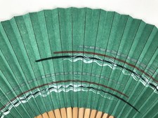 Handwaaier Handventilator Chinese Stijl Gesneden Bamboe Ambachtelijke Ventilator Oude Boetiek Opvouwbare Zijden Doek Handgemaakte Fans Vouwventilator Handwaaiers (Blue : A1, Size : 22cm*40cm