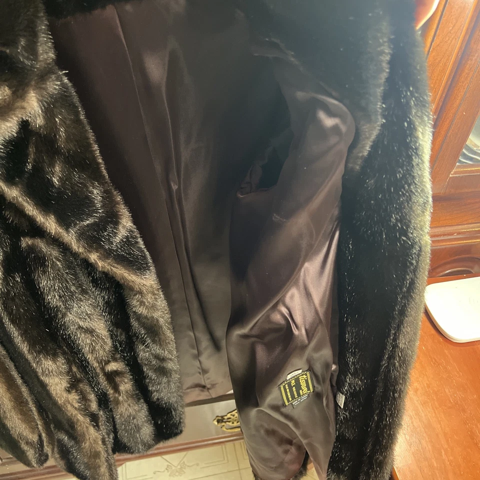 Chaqueta de Piel Tissavel Francia Color Marrón Oscuro Talla M Foto 3 de 4