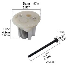 385236096 Easy-Install Chuck Set for Traveler/Vacuflush White End Cap Assembly