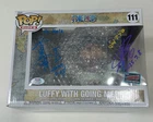 SIGNED FUNKO POP ONE PIECE LUFFY WITH GOING MERRY 111 NYCC EXCLUSIVE STICKER