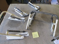 Lot Of 3 Footrest Wdampners Damaged-for Parts For Military Vehicle Seats Apc