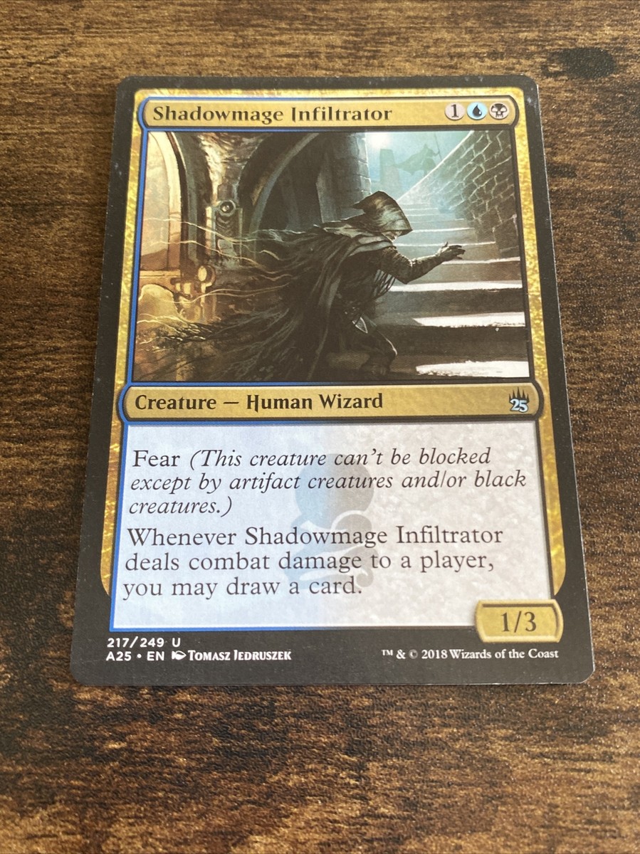 Magic the Gathering MTG Shadowmage Infiltrator (217) Masters 25