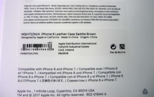 Genuine Apple Leather Case for iPhone 7, 8 & SE (2nd & 3rd Gen) - Saddle Brown - Picture 4 of 9