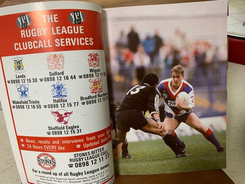 1989 Rugby League Program Great Britain V's New Zealand Kiwi's British Coal - Picture 4 of 10