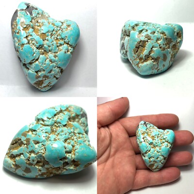 304 Ct Huge Natural Untreated Lone Mountain Turquoise Mineral Specimen Gemstone