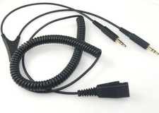 Jabra GN Netcom 1004831 / 8734-599 QD To Dual 3.5mm plug for Computer Sound Card