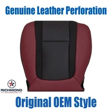 2014 Ford F-150 Raptor -Driver Side Bottom GENUINE Leather Seat Cover Black/Red