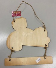 Set di 6 sagome in legno 20x23cm da dipingere decorare e appendere fai da te diy