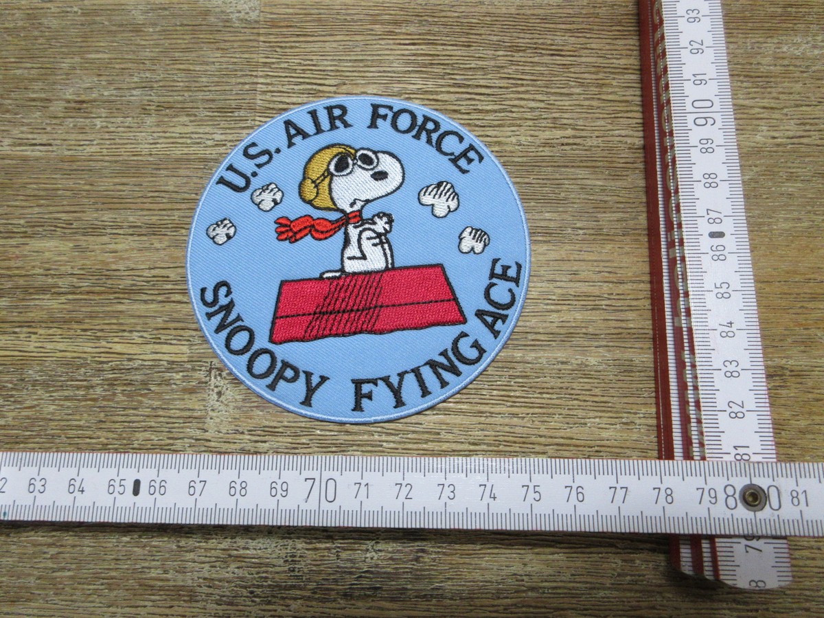 Vintage Patch US Air Force Army Flying Ace Snoopy USAAF Pilot WWII
