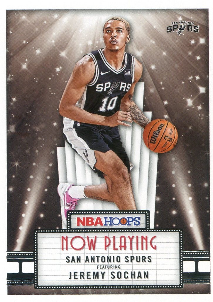 2022-23 Panini Hoops NBA JEREMY SOCHAN RC ROOKIE NOW PLAYING #9 SPURS