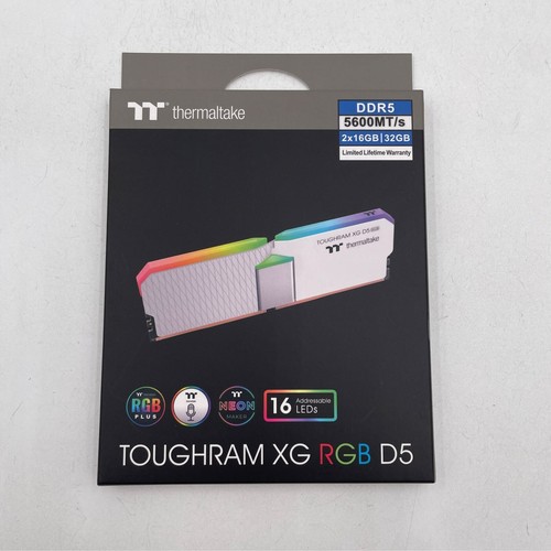Thermaltake TOUGHRAM XG RGB D5 DDR5 32GB 16GBx2 5600Mhz C36 RG34D516GX2-5600C36B