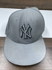 New Era Youth 59Fifty Gray NY New York Yankees Hat Cap Snap Back Adjustable