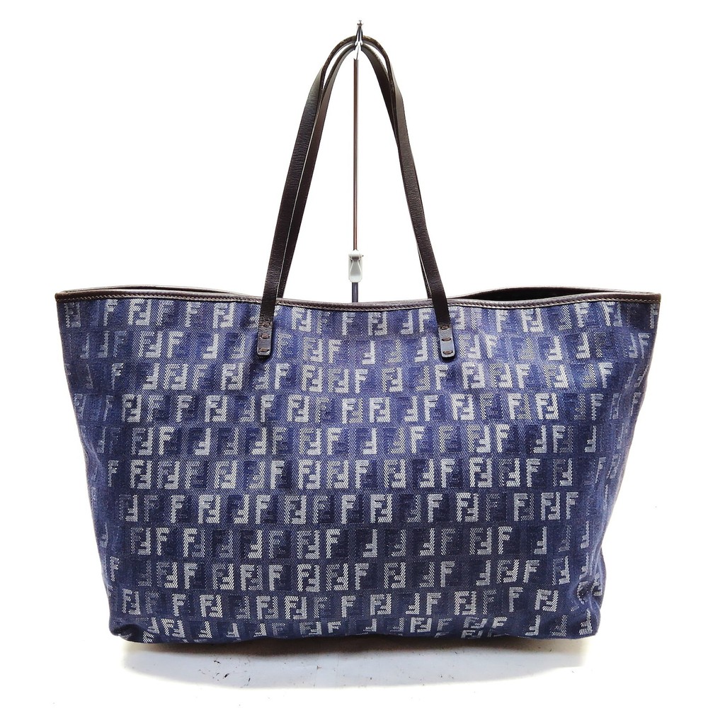 Fendi Tote Bag  Navy Blue Canvas 4459337