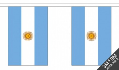ARGENTINIEN 9 METER WIMPEL 30 FAHNEN Flagge Buenos Aries ARGENTINIER