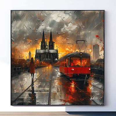 Kölner Dom Köln Städte Abstrakt Wandbilder XXL Bilder Leinwandbilder  5272A