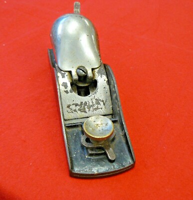 VINTAGE STANLEY PLANE 6 1/2'' EARLY KNUCKLE CAP BLOCK PLANE, B CASTING