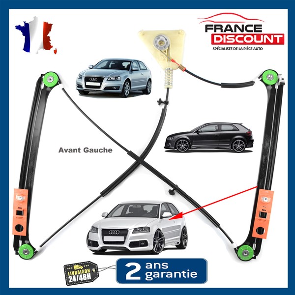Fensterheber Vorne Links FüR Audi A3 8P 2 TüRen S3 8P3837461A 8P3837461B-image