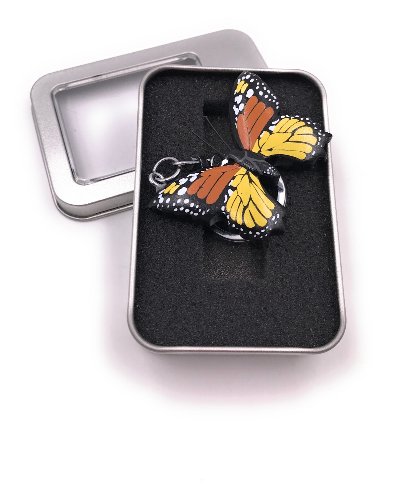 Llavero Madera Caracol Con Relleno Kriechtier Weichtier en Caja de Regalo