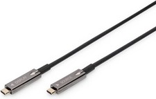 Digitus AOC Hybrid Glasfaserkabel USB Type-C zu USB Type-C 4K@60Hz USB 3.1  15m