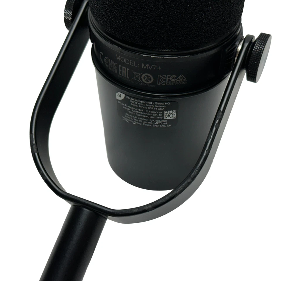 Shure MV7+ Hybrid Output USB-C & XLR Podcast Microphone & Desktop Stand Stream - Image 4 of 4